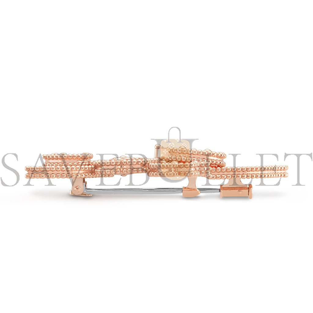 VAN CLEEF ARPELS LUCKY SPRING CLIP - ROSE GOLD, CARNELIAN, MOTHER-OF-PEARL, ONYX VCARP7RS00 VAN CLEEF ARPELS LUCKY SPRING CLIP - ROSE GOLD, CARNELIAN, MOTHER-OF-PEARL, ONYX VCARP7RS00